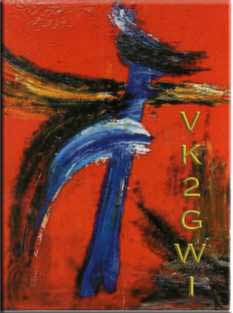 Agnes QSL card - acrylic painting